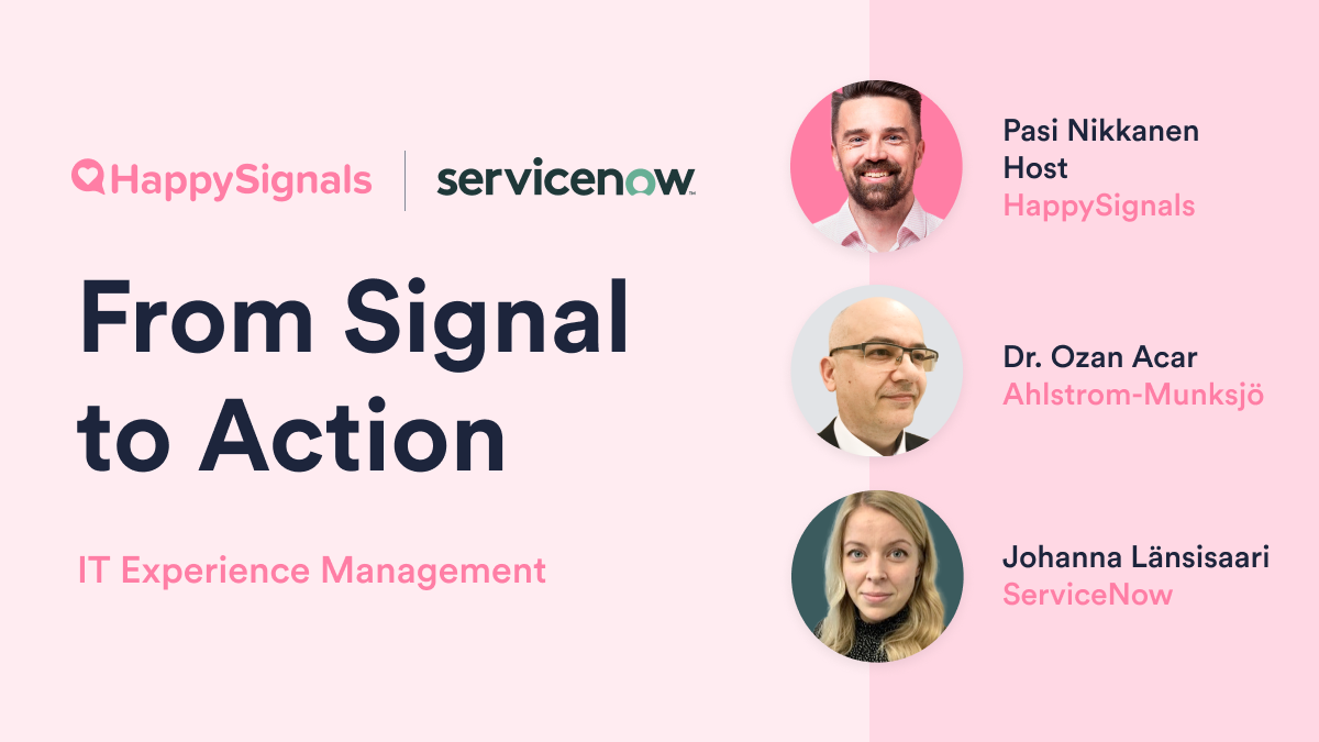 Experience Management for ServiceNow | HappySignals Oy