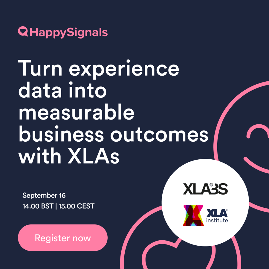 Turn experience data into measurable business outcomes with XLAs